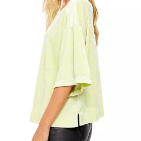NWT Free People Valerie Velour Tee - Picture 2 of 3